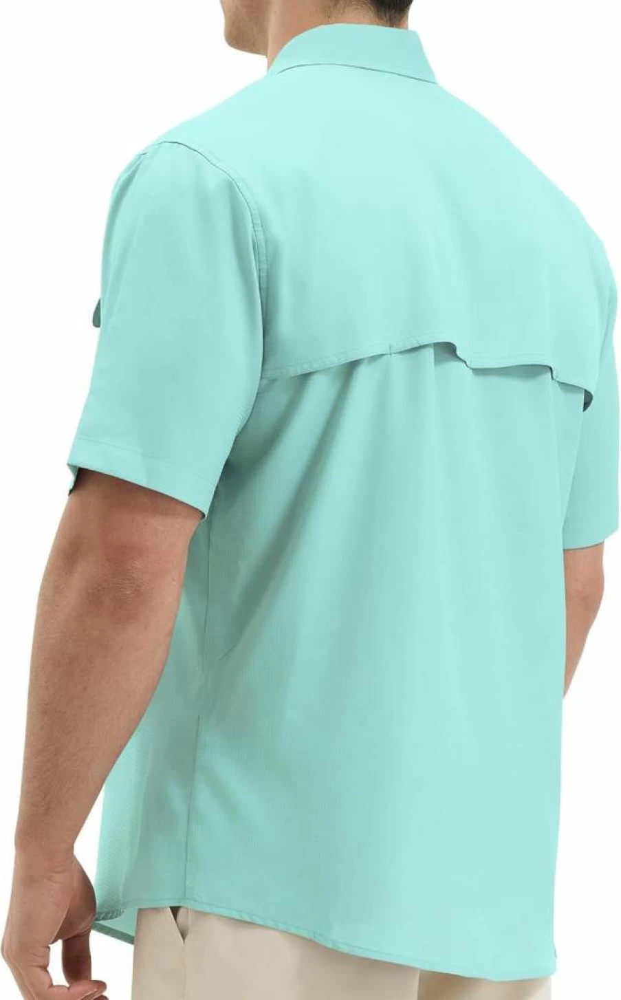 BARRACUDA BAY Men's UPF 50+ Sun Protection Shirt - Quick Dry, Cooling Short Sleeve Shirt for Fishing, Hiking, Camping & Outdoor Travel
